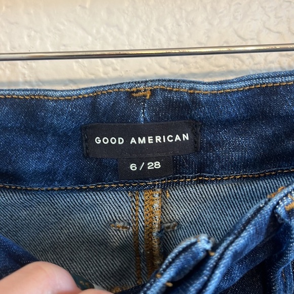 Good American Skinny Jeans Blue Denim Size 6/28 - Picture 4 of 10